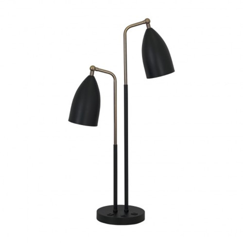 Double shade table lamp