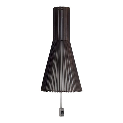 Black plug in wall sconce