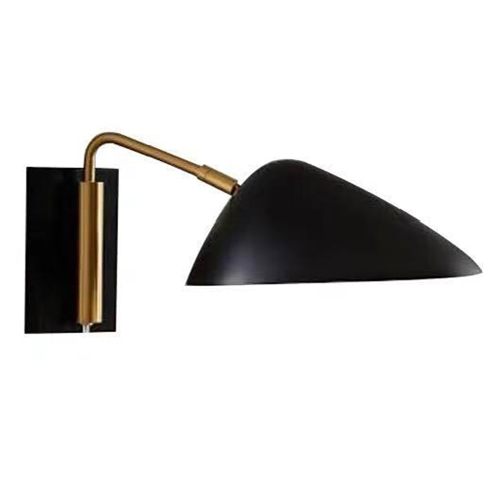 Black and gold sconce