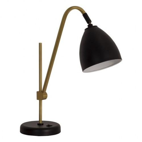 Black and gold desk lamp