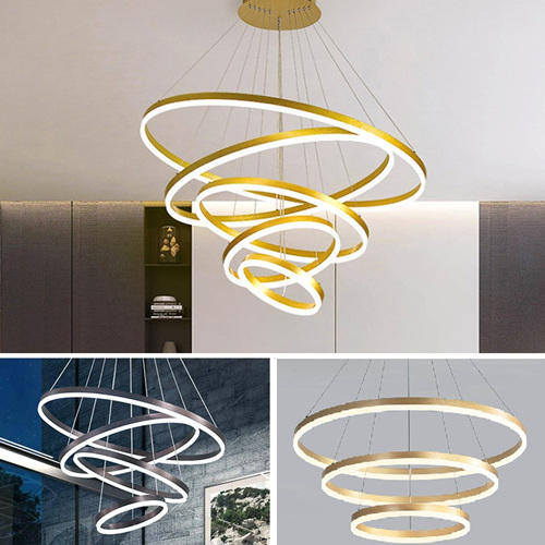 5 Ring LED chandelier