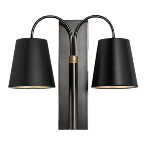 Modern double wall sconce