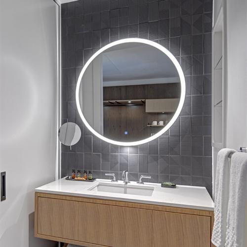 Wall mounted LED bathroom mirror