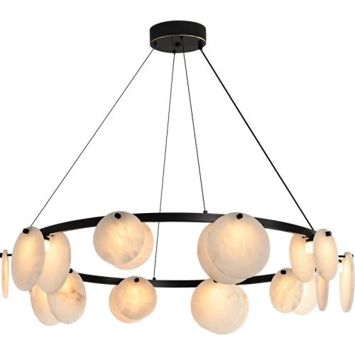 Black alabaster chandelier