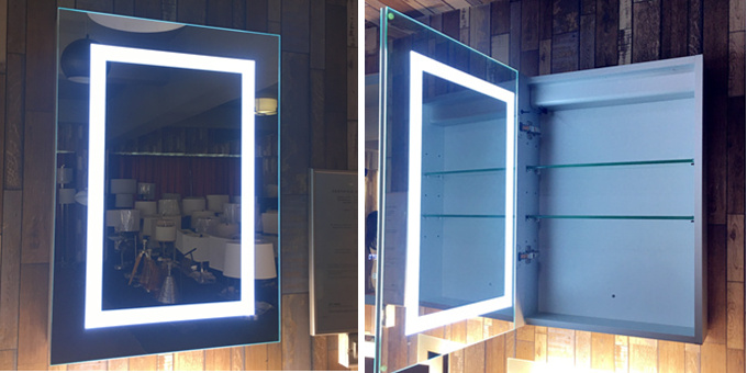 neue Produkteinführung: beleuchteter LED-Spiegelschrank