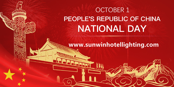 Hinweis zu Feiertagen - Nationalfeiertag in China